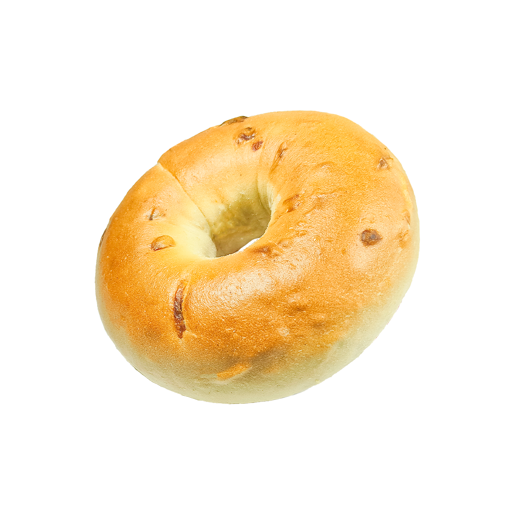 Sós és sós ízű sült hagymás bagel