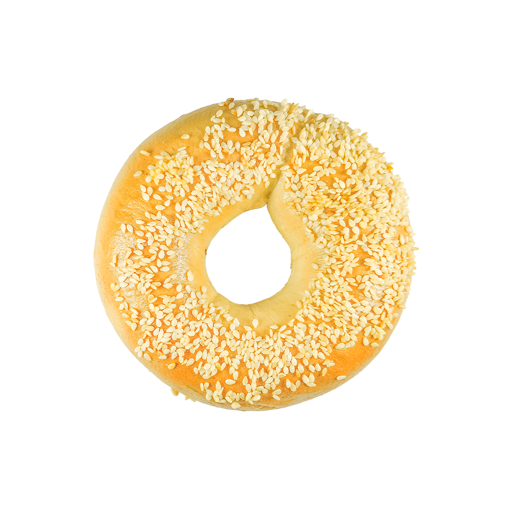 Kiváló minőségű búzaforrású, sózott szezámmagos bagel