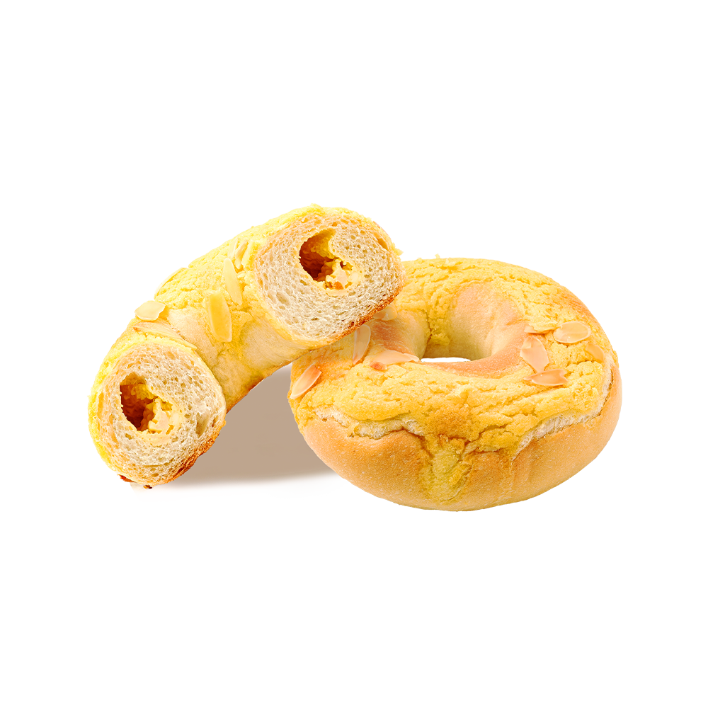 Pirított mandulás mangós-kókuszos bagel