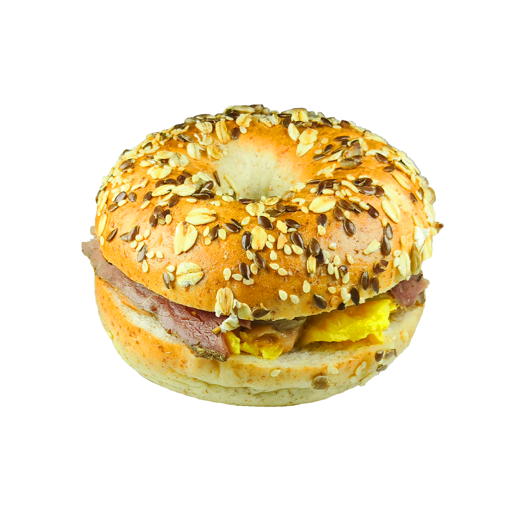 Savanyú káposzta, lassan sült marhasajtos bagel