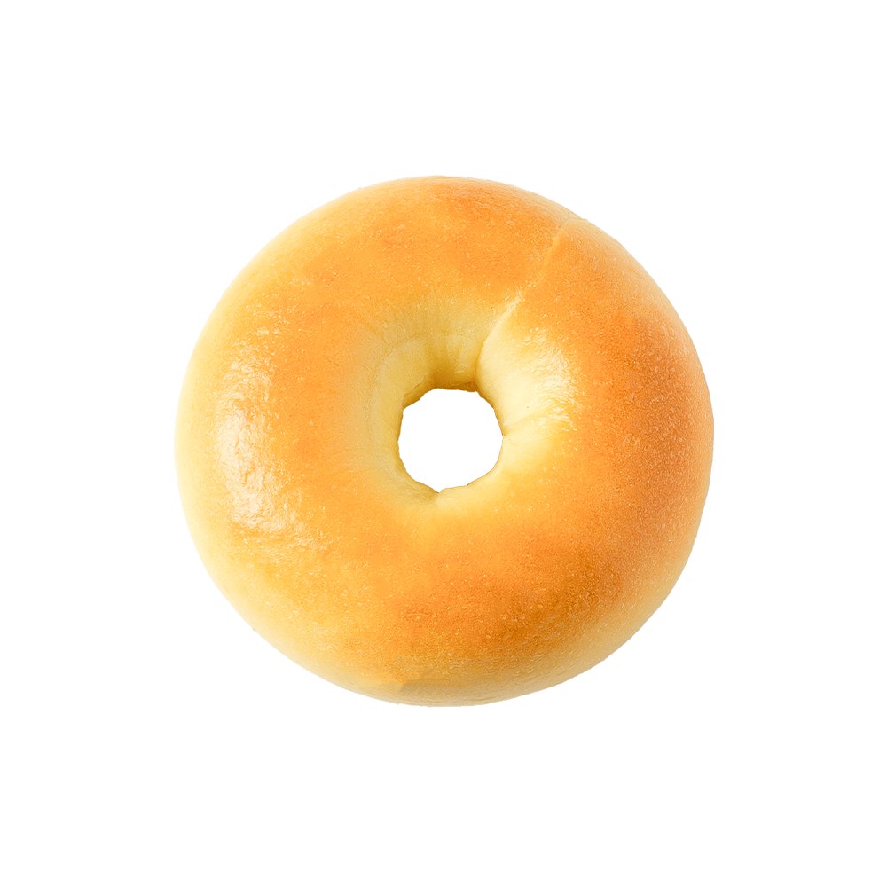 Fényes és rideg sima bagel