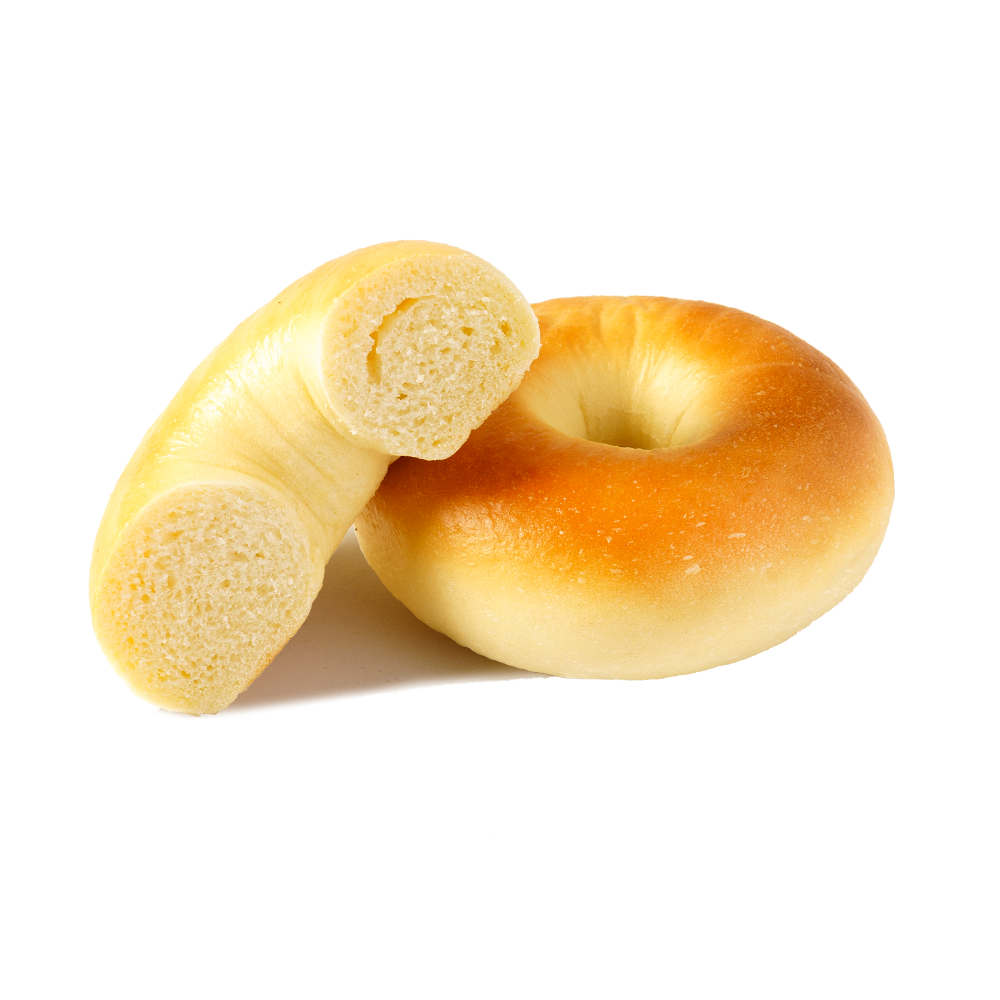 Fényes és rideg sima bagel
