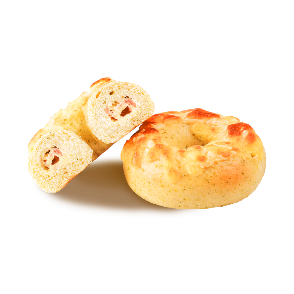 Arany és ropogós burgonya bacon Bagel Arany és ropogós burgonya bacon Bagel